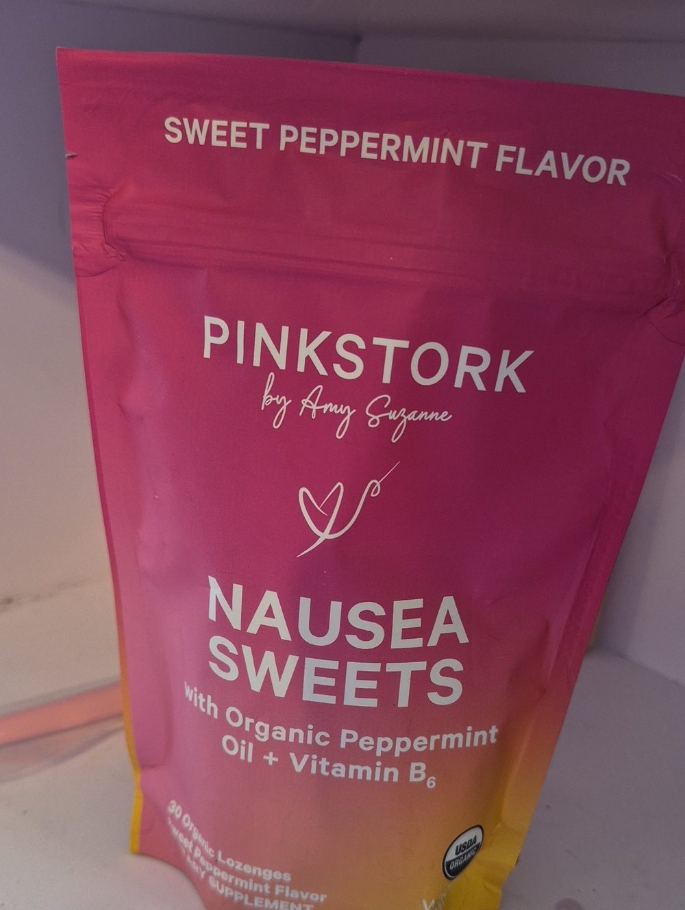 Nausea Sweets Sweet Peppermint - Pink Stork Nwt